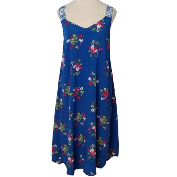 Matilda Jane Perfectly Polished Dress Blue Size Medium Summer Sundress Vacation - Picture 3 of 8